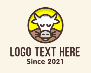 Farm - Cow Dairy Farm logo design