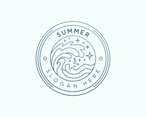 Summer Beach Resort logo design