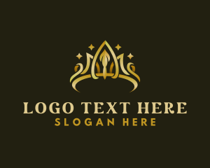 Vip - Luxury Tiara Crown logo design