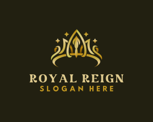 Reign - Luxury Tiara Crown logo design