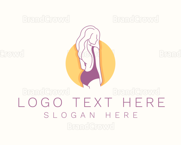 Sexy Woman Bikini Logo