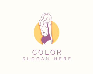 Curves - Sexy Woman Bikini logo design