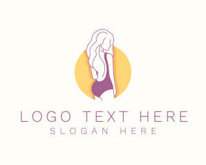 Sexy Woman Bikini Logo