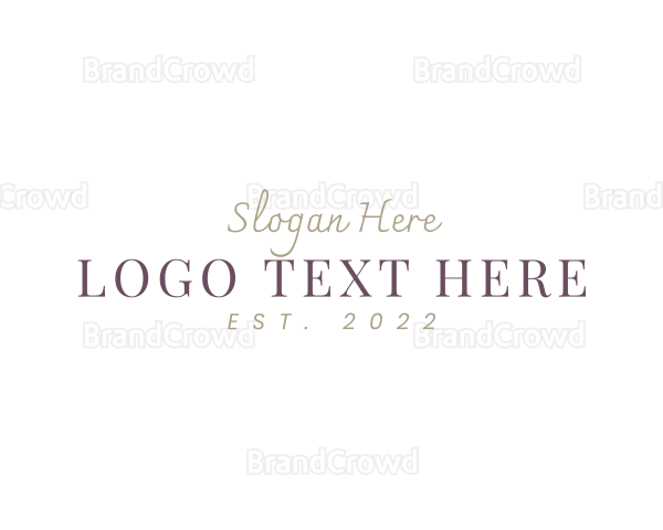 Deluxe Fashion Wordmark Logo