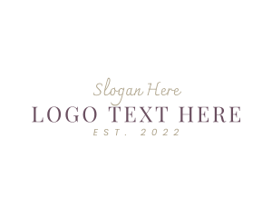 Elegant - Deluxe Fashion Wordmark logo design