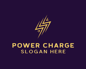 Arrow Lightning Power logo design