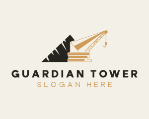 Construction Tower Crane logo design