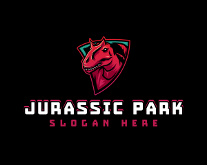 Prehistoric Jurassic  Dinosaur logo design