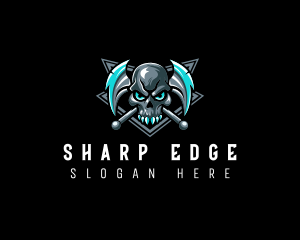Blade - Skull Gaming Blade logo design