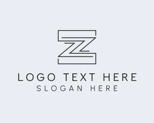 Letter Z - Architect Structure Builder logo design