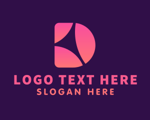 App - Advertising Firm Letter D logo design