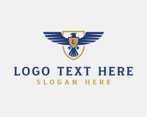 Platoon - Military Shield Eagle logo design