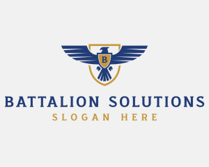 Battalion - Military Shield Eagle logo design