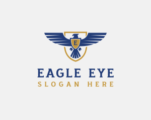 Military Shield Eagle logo design