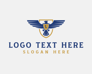 Troop - Military Shield Eagle logo design