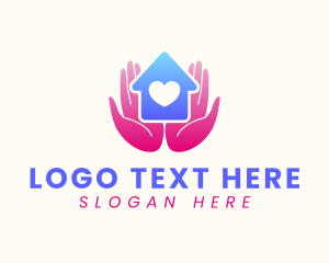 Support - Love House Support logo design