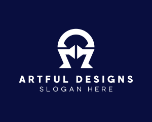 Architect Construction Letter A logo design