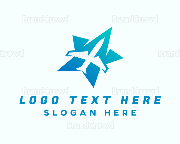 Star Airplane Transportation Logo