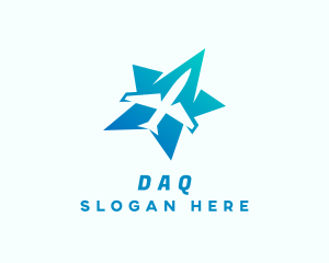 Star Airplane Transportation Logo