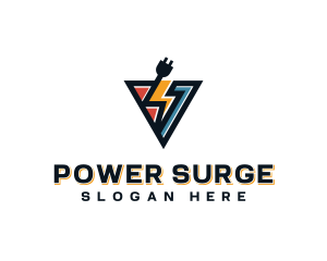 Electricity - Electrical Plug Lightning logo design