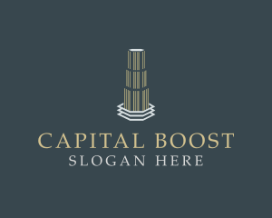 Fund - Elegant Corporate Skyscraper logo design