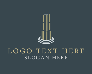 Invest - Elegant Corporate Skyscraper logo design
