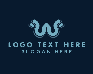 Digital Marketing - Creative Studio Letter W logo design