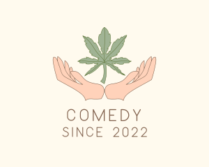 Gardener - Marijuana Farmer Hand logo design