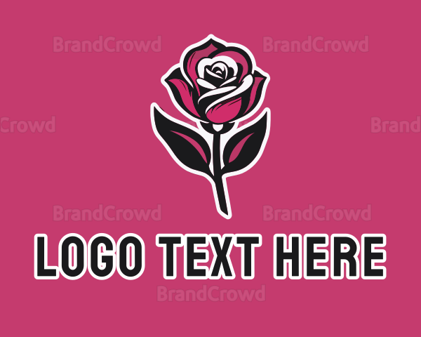 Blooming Flower Rose Logo