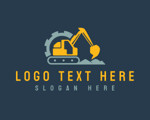 Cog - Excavator Industrial Machinery logo design