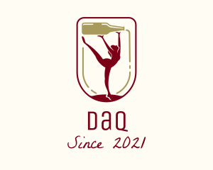 Pub - Female Gymnast Winery logo design