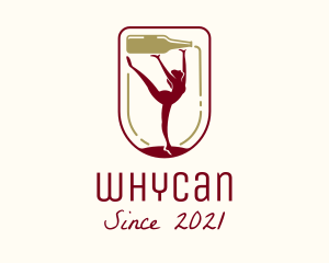 Cocktail - Female Gymnast Winery logo design