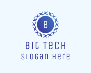 Pixel Swirl Tech logo design