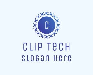 Pixel Swirl Tech logo design