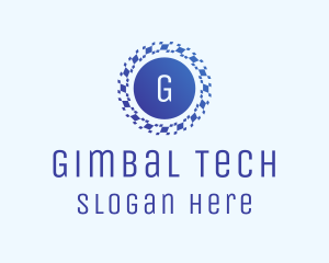 Pixel Swirl Tech logo design