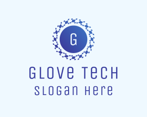 Pixel Swirl Tech logo design