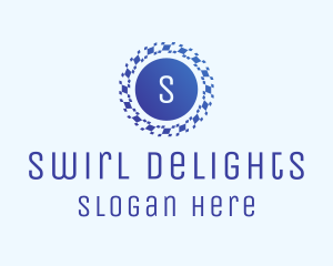 Pixel Swirl Tech logo design
