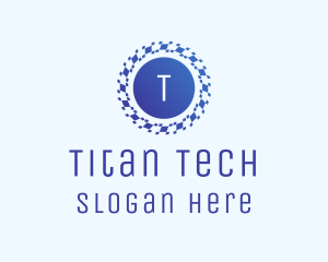 Pixel Swirl Tech logo design