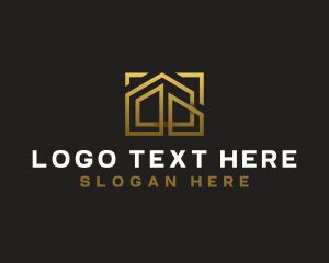Gold - Housing Realty Property logo design