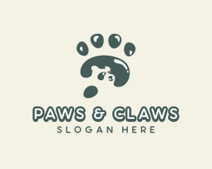 Panda Paw Veterinary logo design