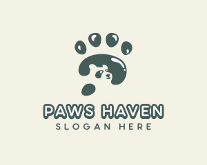 Panda Paw Veterinary logo design