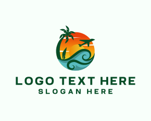 Beach - Tropical Beach Resort logo design