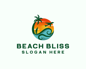 Tropical Beach Resort logo design