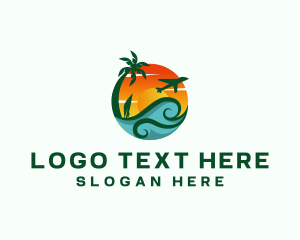 Ocean - Tropical Beach Resort logo design