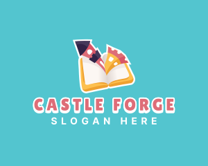 Book Castle Kindergarten logo design