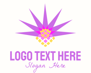 Fiesta - Abstract Festival Pineapple Shape logo design