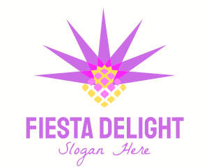 Fiesta - Abstract Festival Pineapple Shape logo design