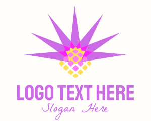 Party - Abstract Festival Pineapple Shape logo design