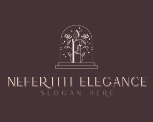 Elegant Floral Candle logo design