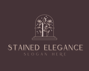 Elegant Floral Candle logo design